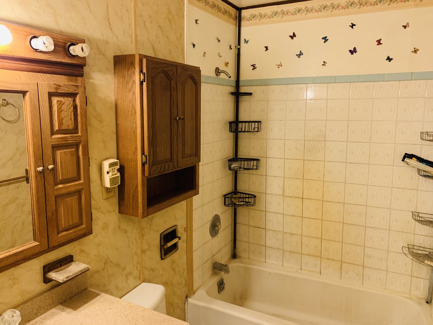 1715 Maple Road Joliet, IL 60432 - Photo 29 of 37 a bathroom with a bathtub and a shower