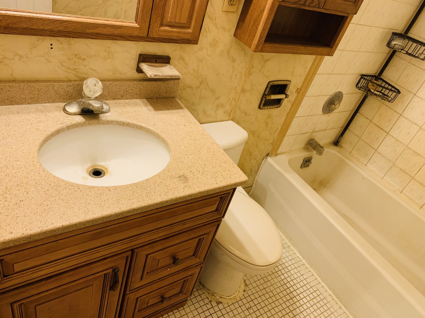 1715 Maple Road Joliet, IL 60432 - Photo 31 of 37 a bathroom with a sink and mirror