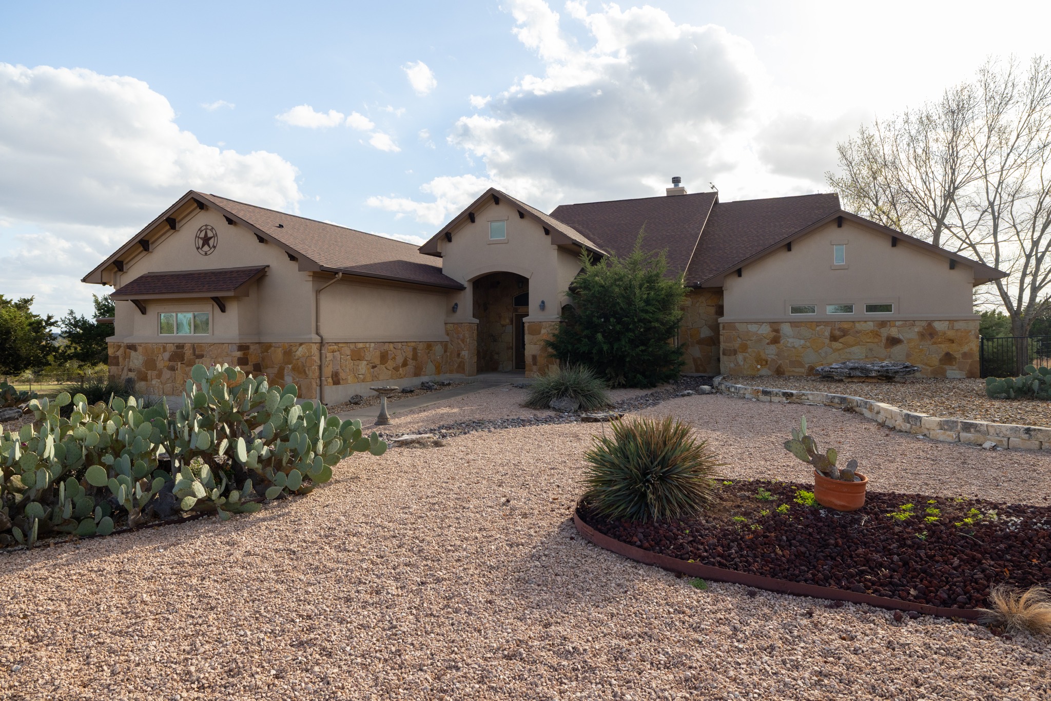 204 Skyline Road Georgetown, TX 78628 - Photo 8 of 40 View of front of house with stone siding and stucco siding