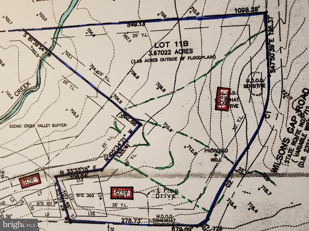 Lot 11 Williams Gap Road Round Hill, VA 20141 - Photo 9 of 9 Plat showing 2 options for potential homesites