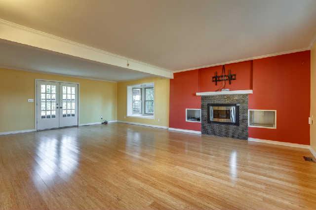 French Doors in Living Room open to new deck!