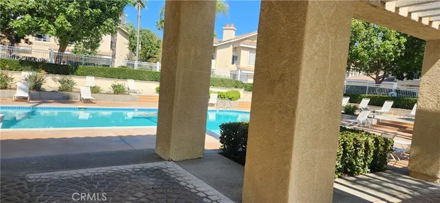 a view of a porch of the house