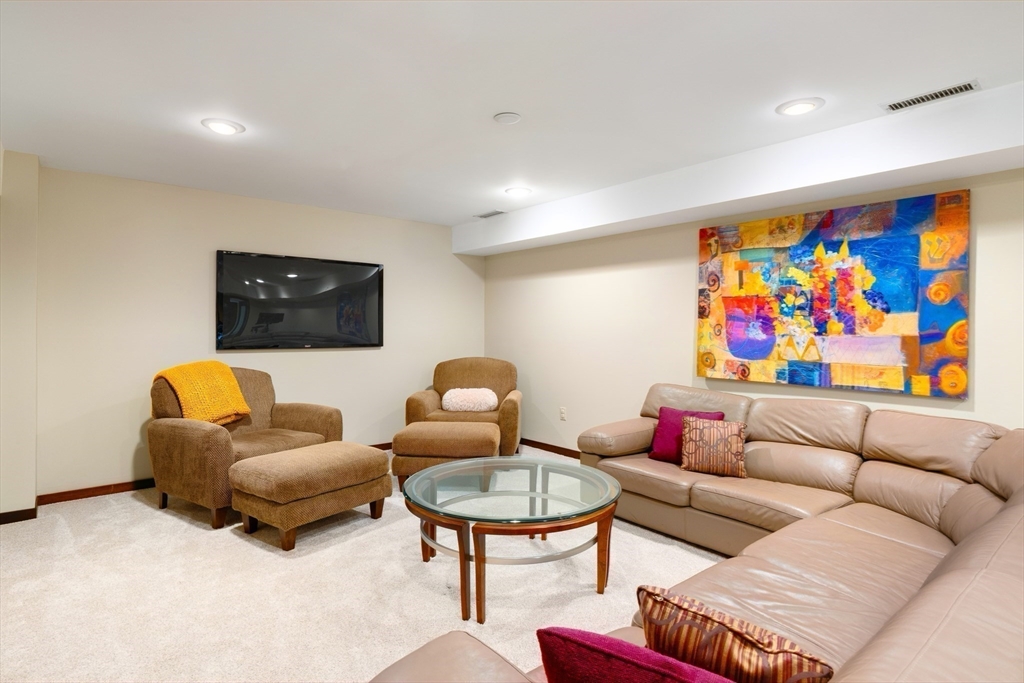 363 Brookline Street Newton, MA 02459 - Photo 24 of 30 a living room with furniture and a flat screen tv