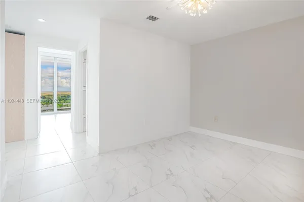 a view of an empty room