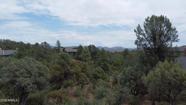 a view of a street with benches in the background