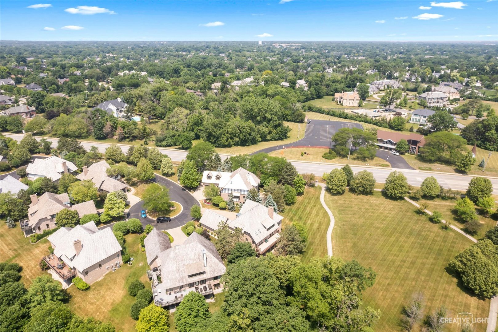 1201 Kenmare Drive Burr Ridge, IL 60527 - Photo 49 of 53 an aerial view of residential houses with outdoor space