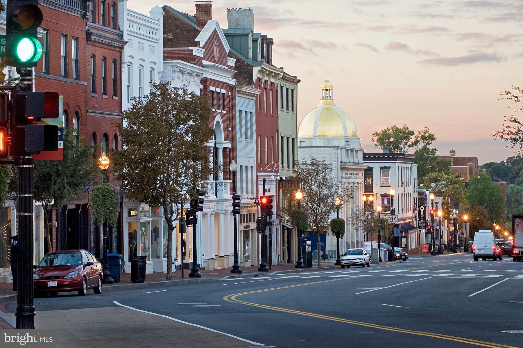 7 Pomander Walk Northwest Washington, DC 20007 - Photo 20 of 23 a view of a street with cars