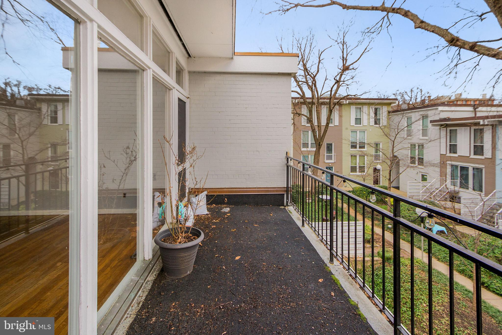 763 Delaware Avenue Southwest, Unit 177 Washington, DC 20024 - Photo 25 of 30 Upstairs Balcony