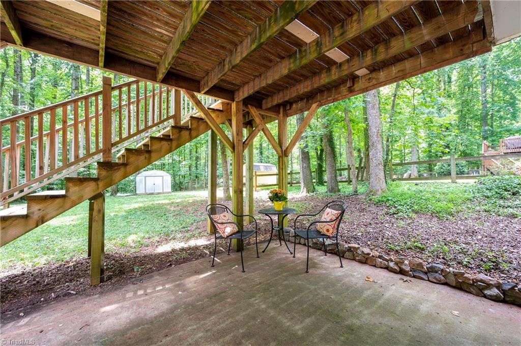 128 Westridge Road Advance, NC 27006 - Photo 29 of 30 The patio area