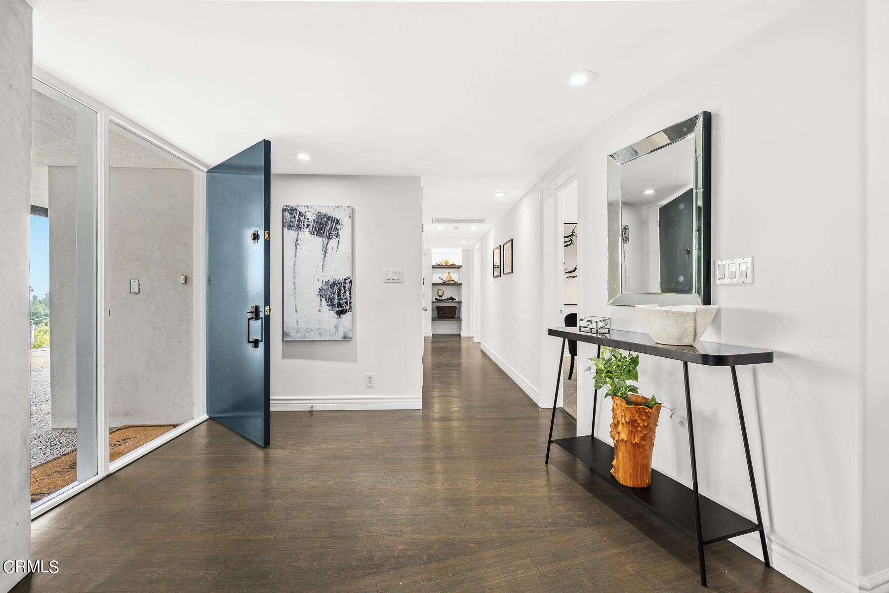 1770 Kaweah Drive Pasadena, CA 91105 - Photo 12 of 42 wooden floor in an empty room with a mirror