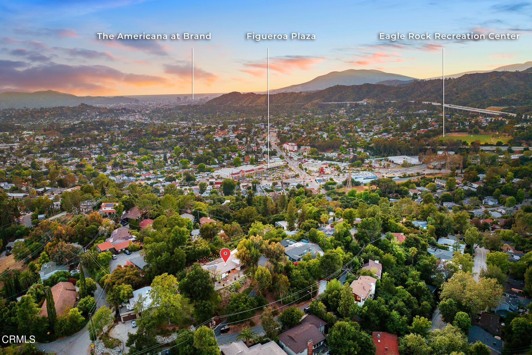 1770 Kaweah Drive Pasadena, CA 91105 - Photo 40 of 42 a view of a city with mountains in the background