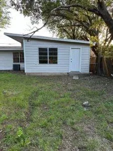 a backyard of a house