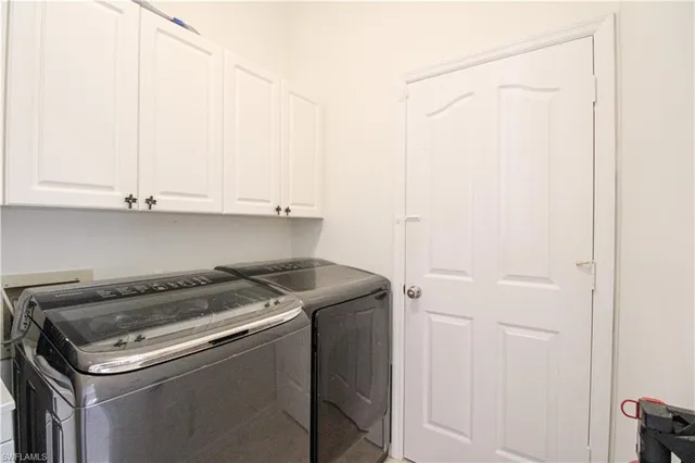 a room with storage and utility