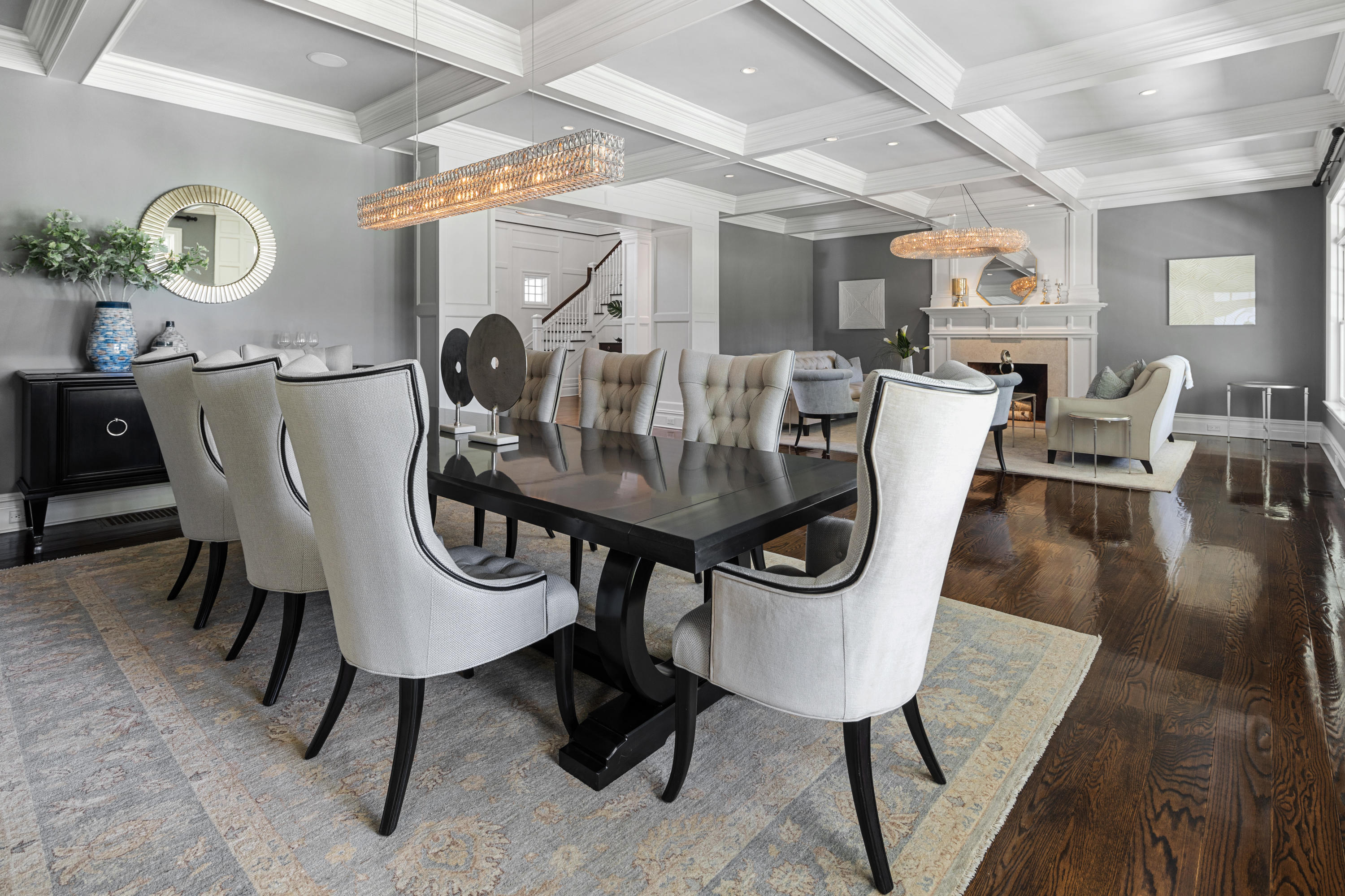 12 Shady Acres Road Darien, CT 06820 - Photo 11 of 47 a view of a dining room with furniture and wooden floor