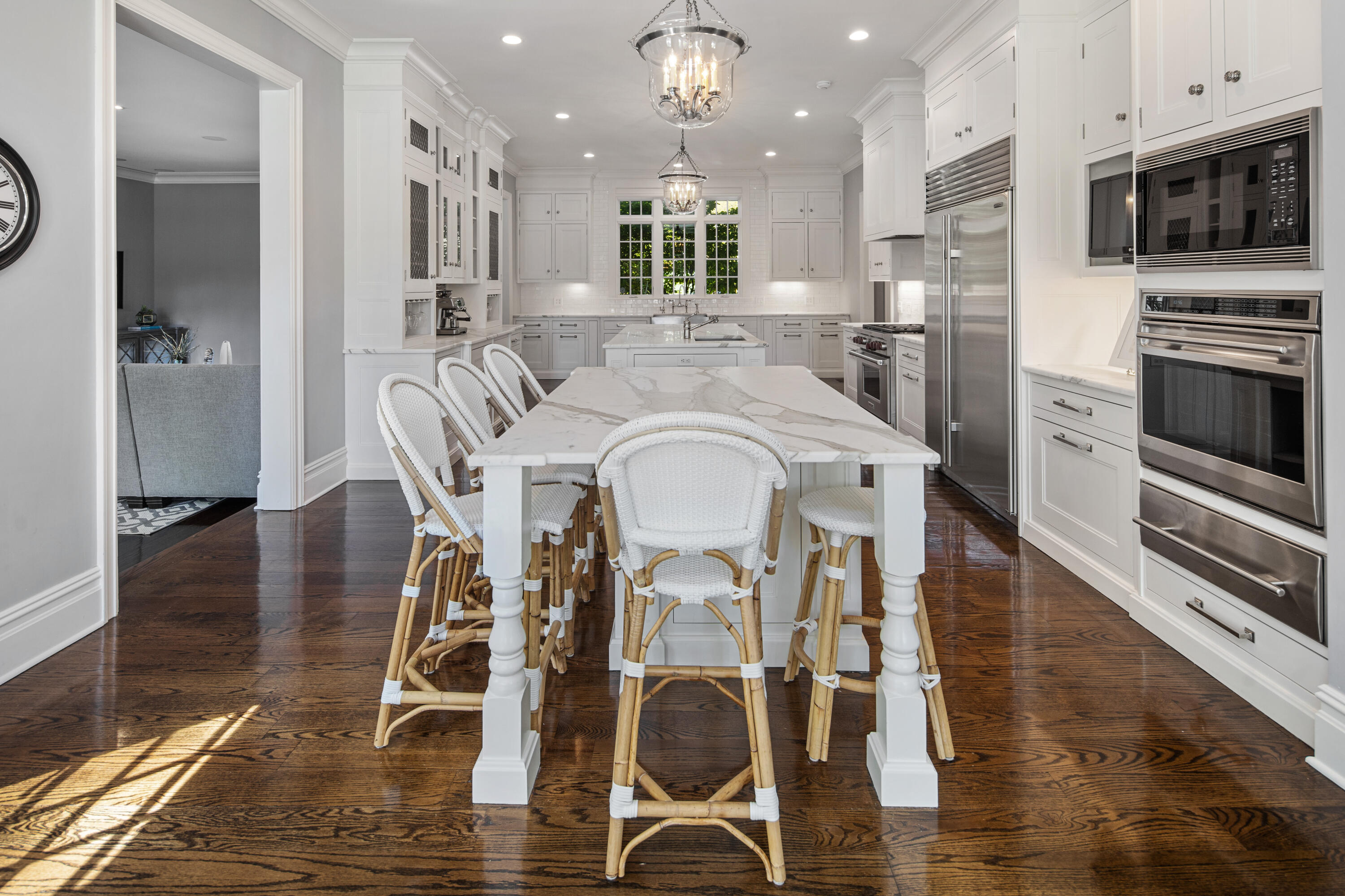12 Shady Acres Road Darien, CT 06820 - Photo 16 of 47 a view of a dining room with furniture window and wooden floor