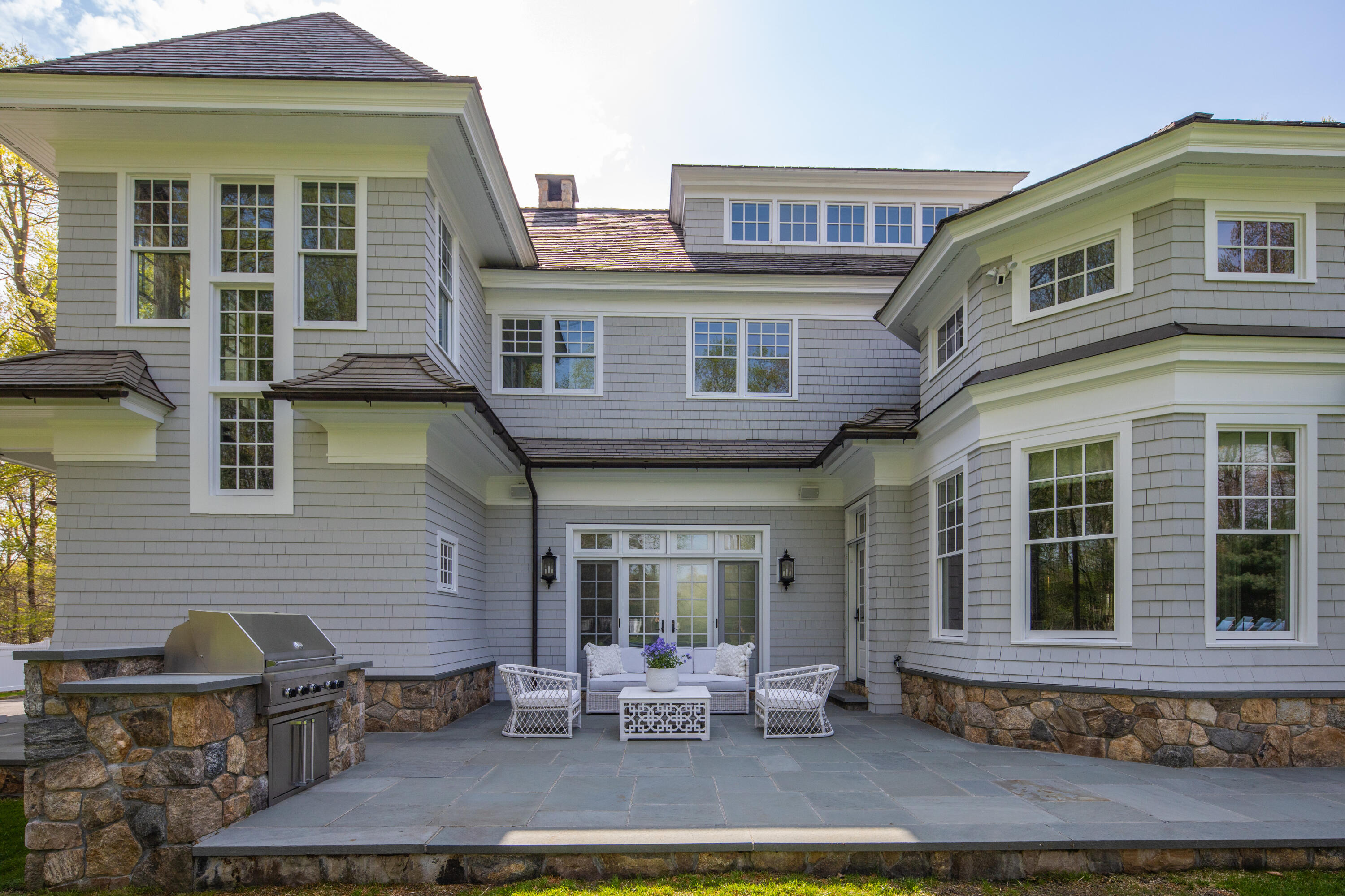 12 Shady Acres Road Darien, CT 06820 - Photo 39 of 47 a front view of a house with a yard
