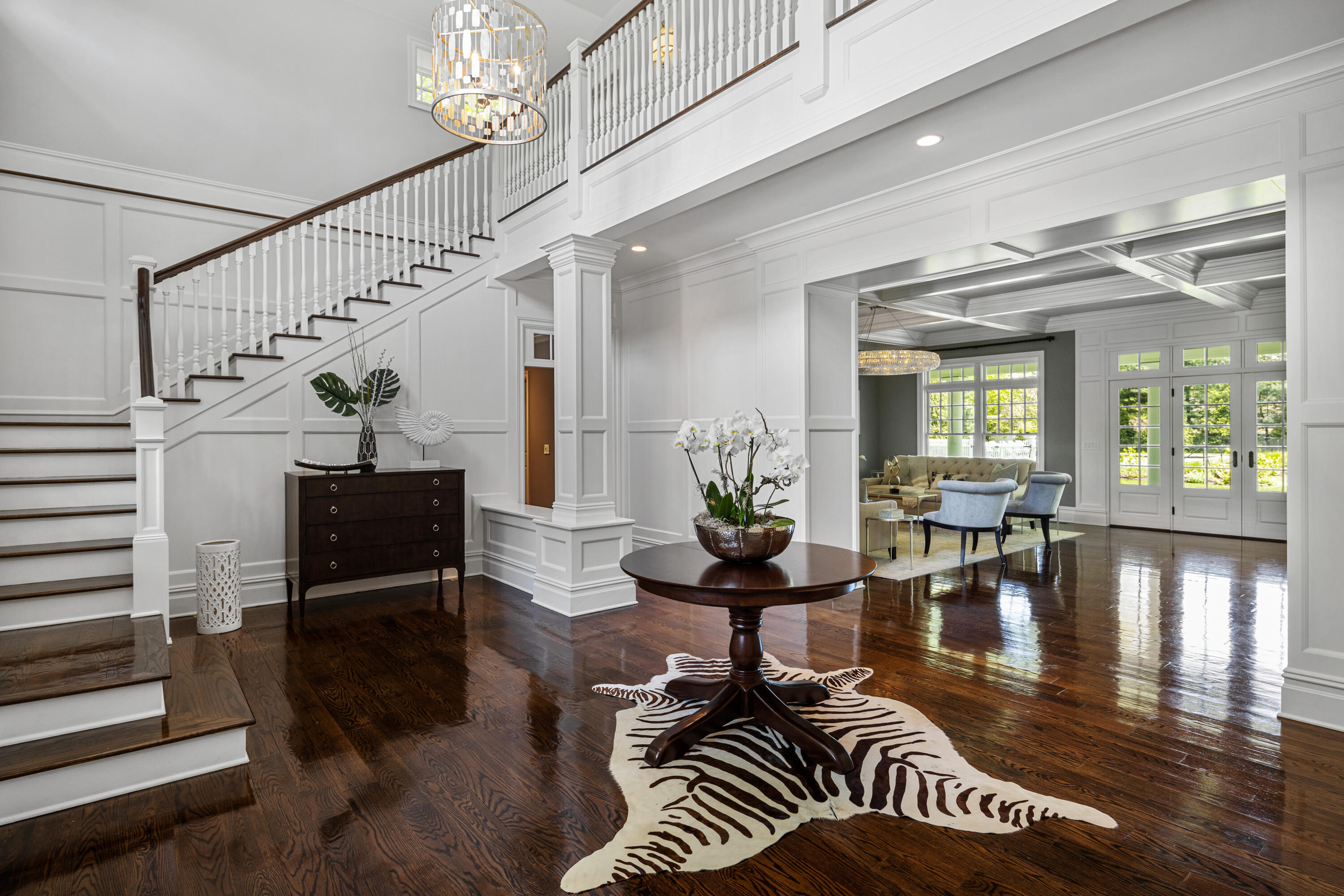 12 Shady Acres Road Darien, CT 06820 - Photo 6 of 47 a living room with furniture and wooden floor