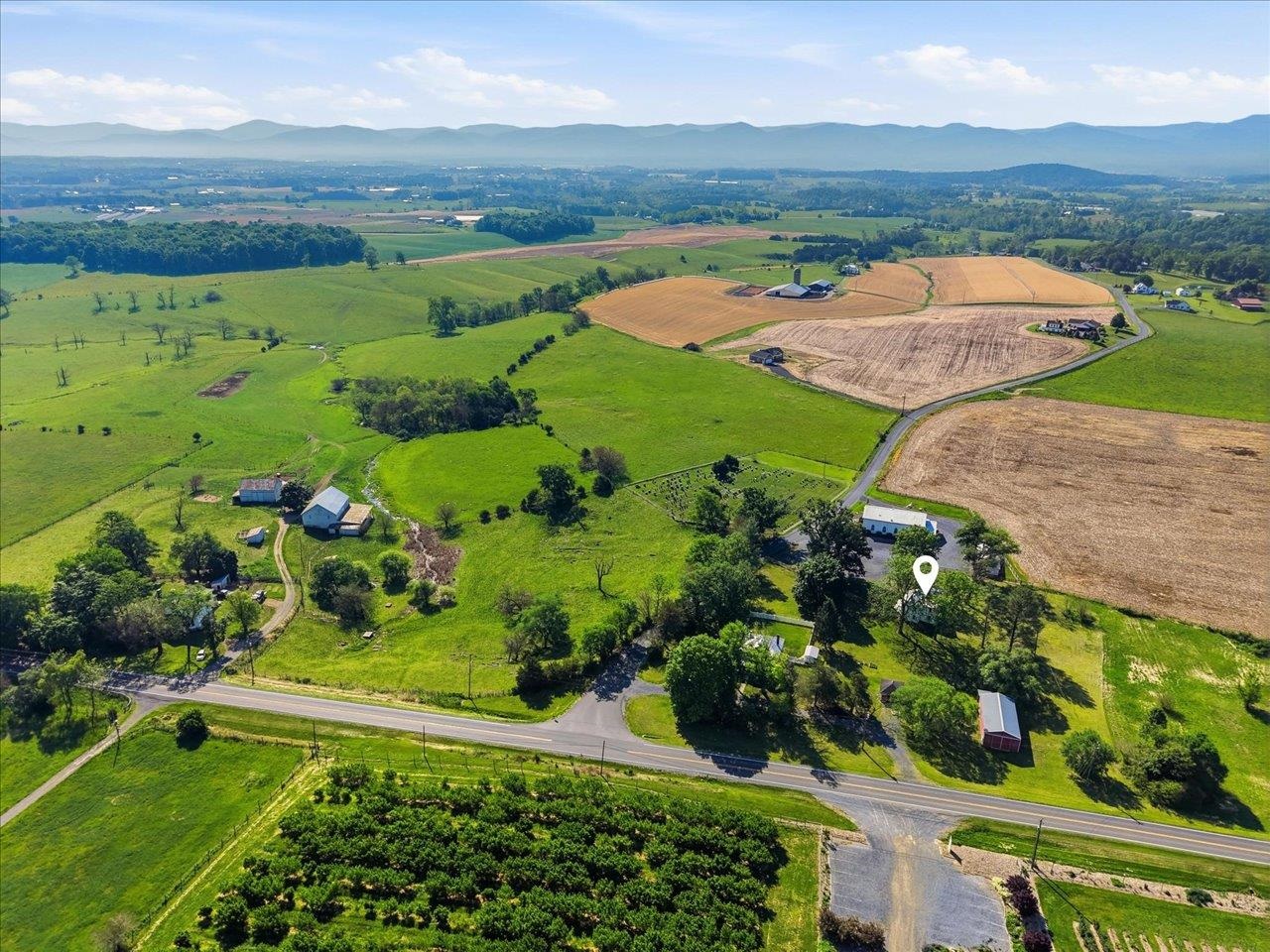 5096 Battlefield Road Harrisonburg, VA 22801 - Photo 37 of 38 an aerial view of lake with residential houses with outdoor space
