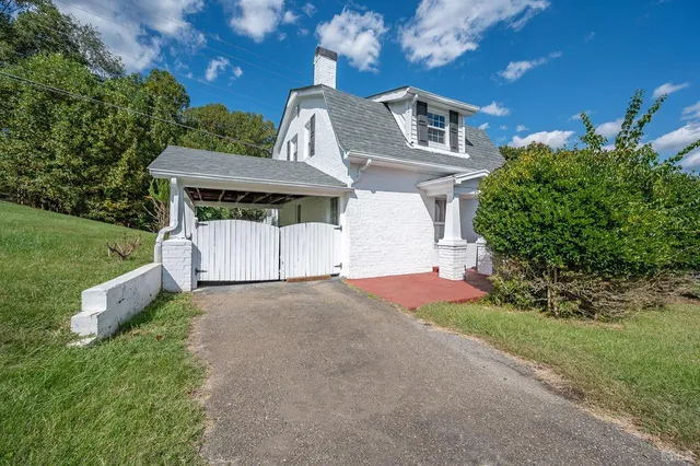 a building outdoor space with seating space