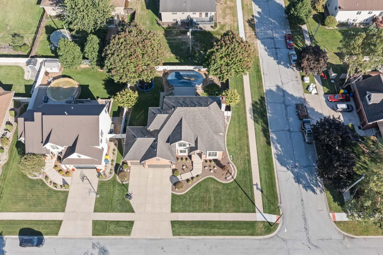 205 North Elgin Street Griffith, IN 46319 - Photo 40 of 43 an aerial view of houses with outdoor space