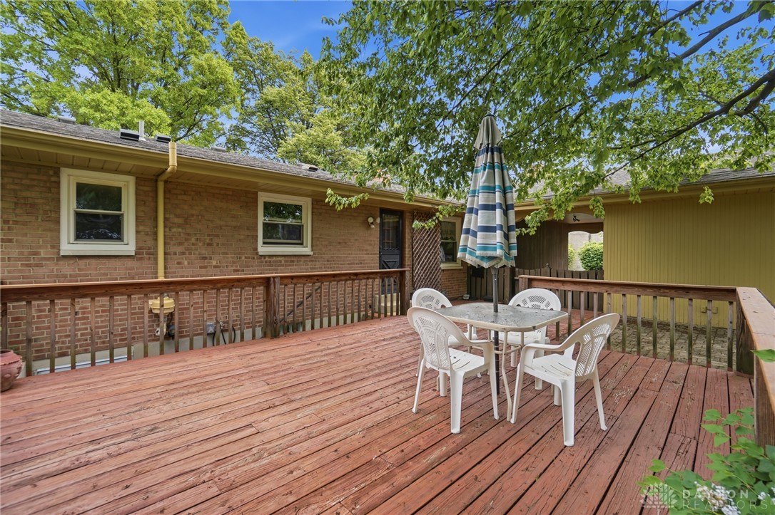 6119 Flemington Road Dayton, OH 45459 - Photo 59 of 76 This spacious outdoor deck provides a perfect setting for relaxation and entertainment.