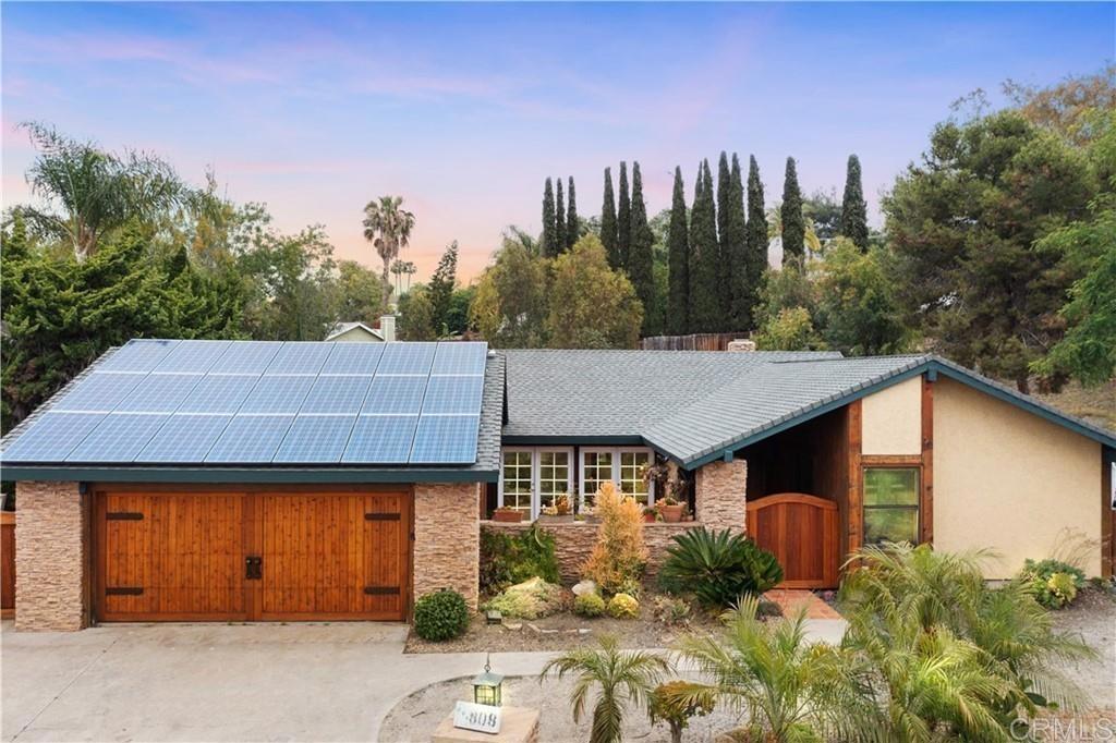 808 Hitching Post Road Vista, CA 92081 - Photo 29 of 29 a aerial view of a house with a yard and potted plants