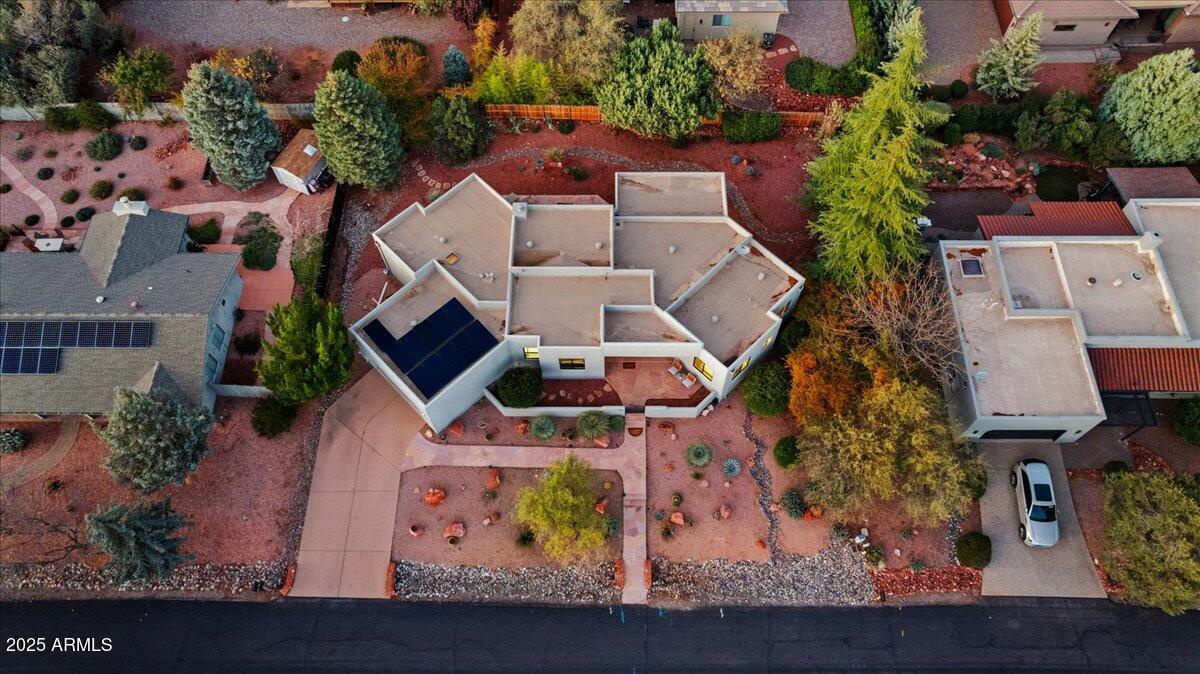 50 Ranch Road Sedona, AZ 86336 - Photo 14 of 51 an aerial view of house with yard