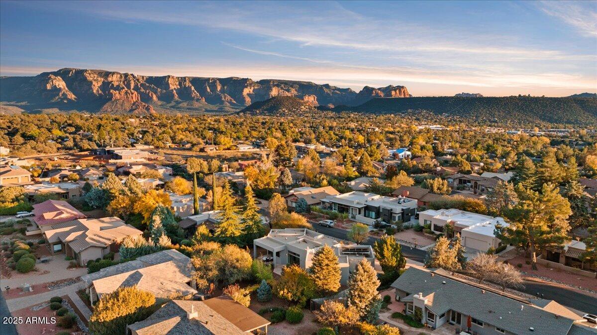 50 Ranch Road Sedona, AZ 86336 - Photo 27 of 51 an aerial view of residential houses with city view
