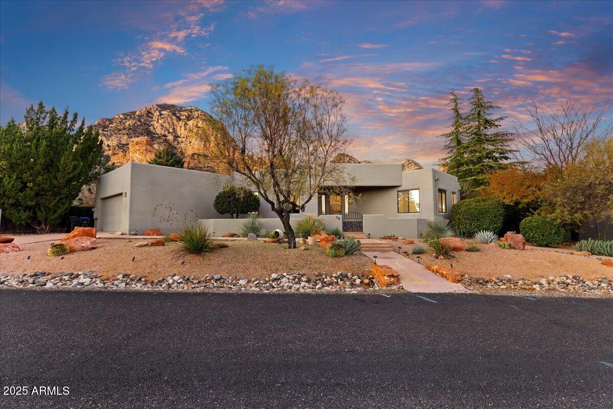 50 Ranch Road Sedona, AZ 86336 - Photo 3 of 51 a view of a house with a snow in the background