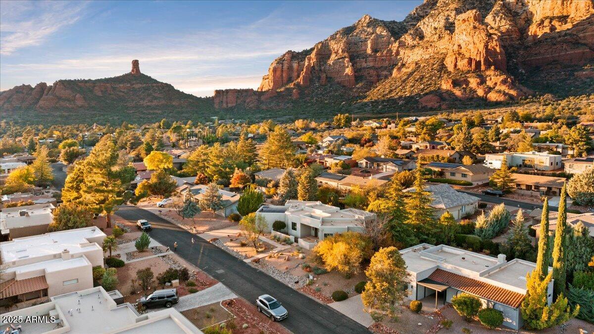 50 Ranch Road Sedona, AZ 86336 - Photo 7 of 51 an aerial view of residential houses with outdoor space