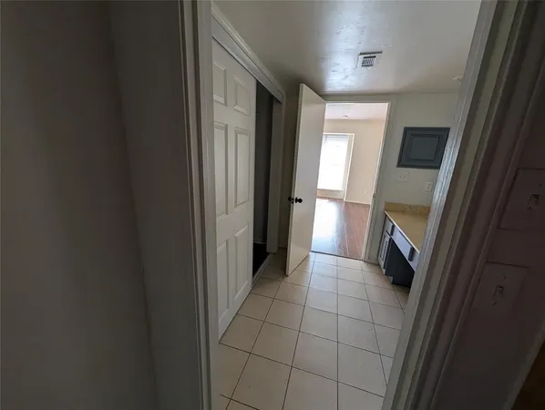 a view of hallway with stairs