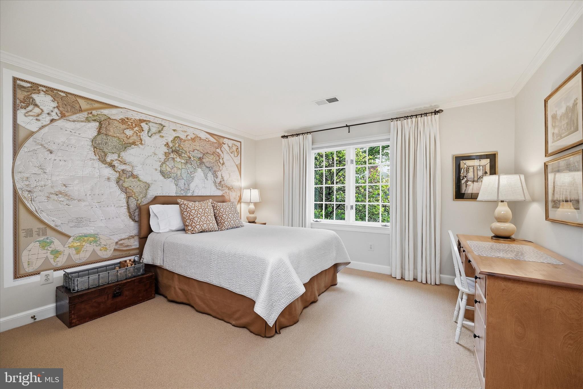 3824 Military Road Arlington, VA 22207 - Photo 29 of 54 a spacious bedroom with a bed and window