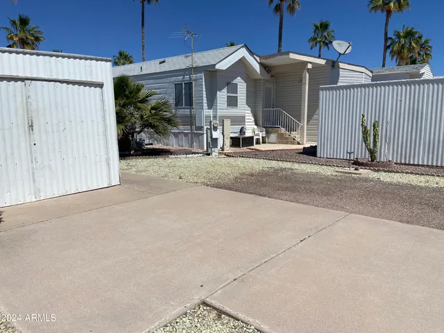 a view of a house with a patio