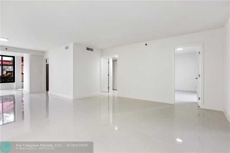 a view of an empty room