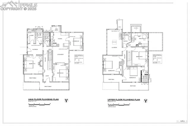 a view of a blue house with a yard