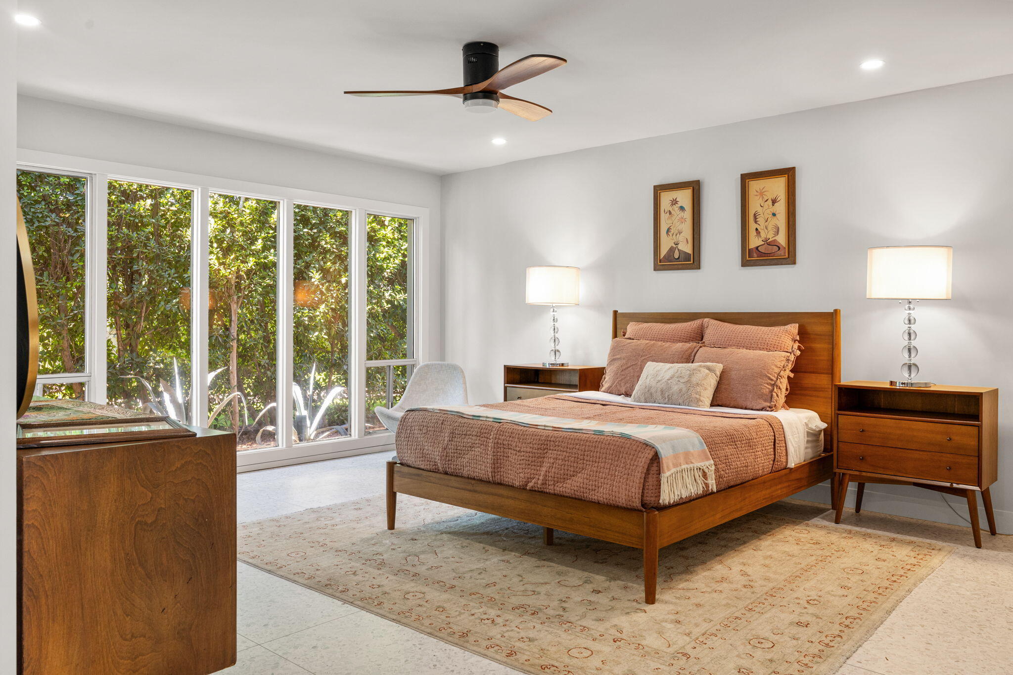 36903 Palm View Road Rancho Mirage, CA 92270 - Photo 22 of 58 a bedroom with a bed and a large window