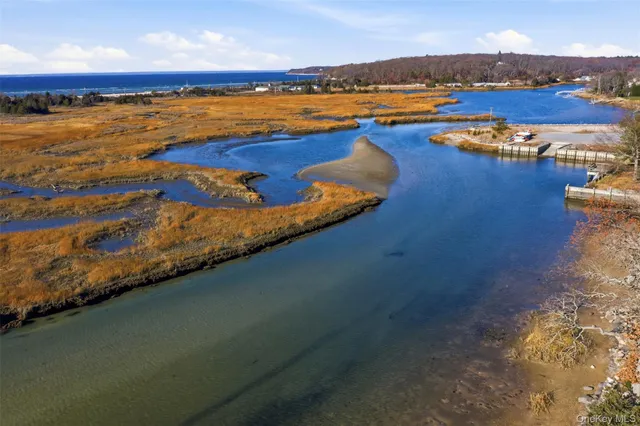 a view of an ocean and beach