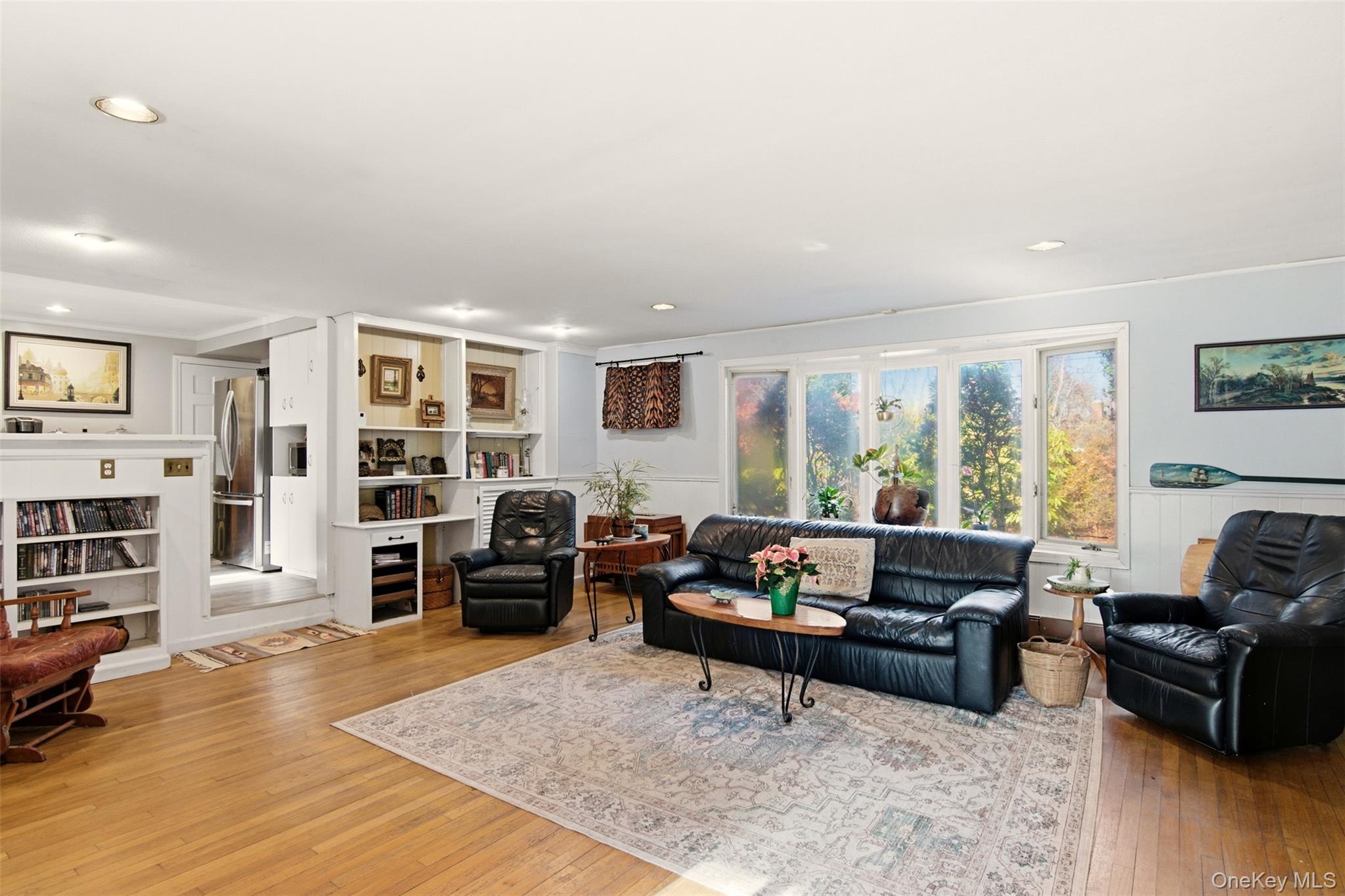 8 Old Wood Road Stony Brook, NY 11790 - Photo 9 of 50 Living area featuring light wood finished floors and recessed lighting