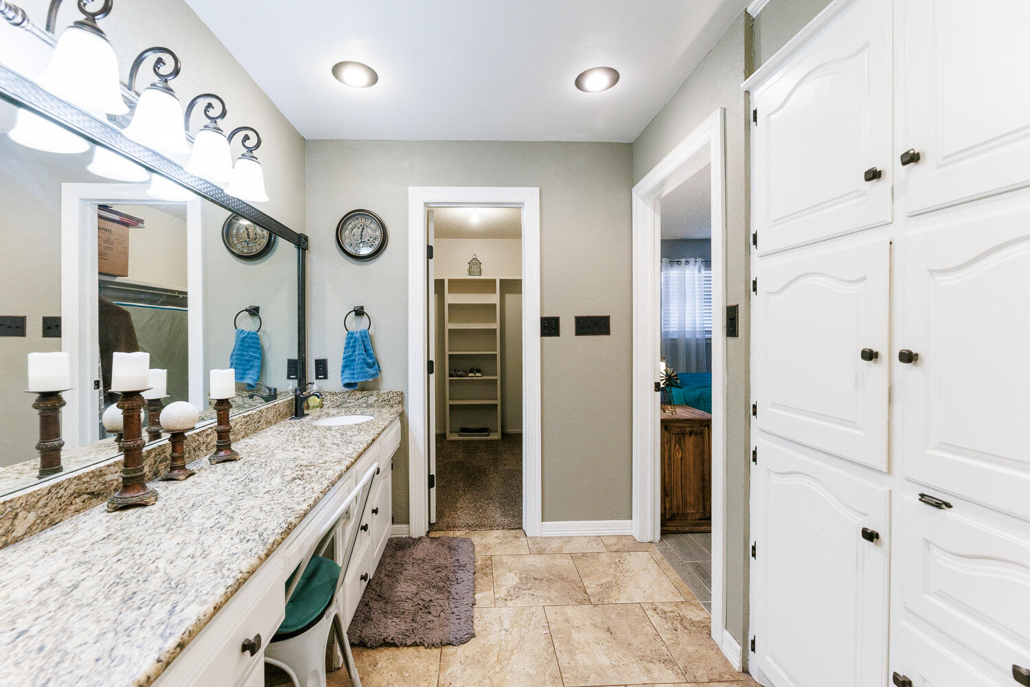 705 Grace Street Brownfield, TX 79316 - Photo 27 of 43 a kitchen with a refrigerator and counter space