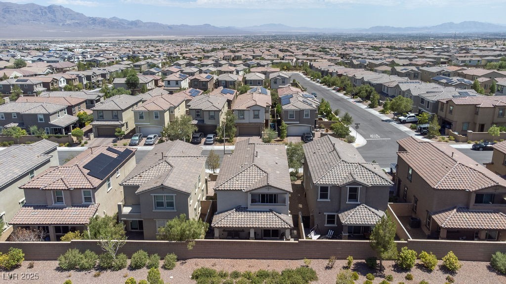 8099 Rams Collide Street Las Vegas, NV 89166 - Photo 61 of 72 Aerial view of a mountainous background