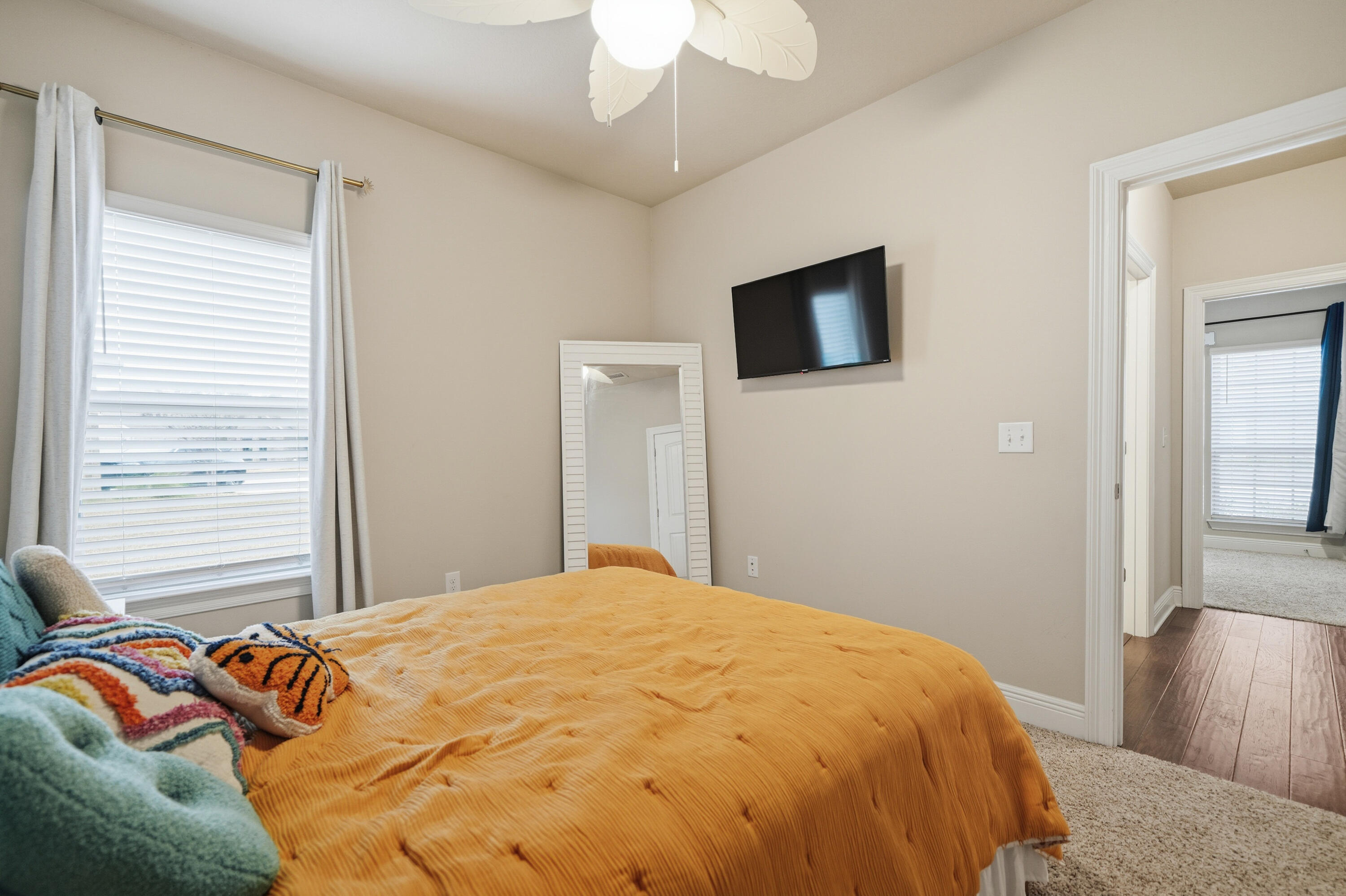 102 Wayne Trail Santa Rosa Beach, FL 32459 - Photo 27 of 35 a bedroom with a bed and a television