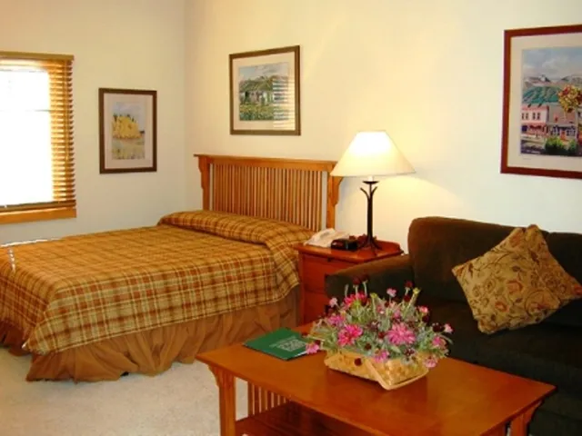 a bedroom with bed and a window