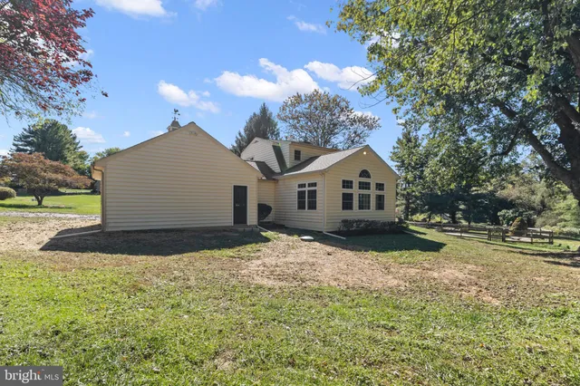 a house view with a garden space