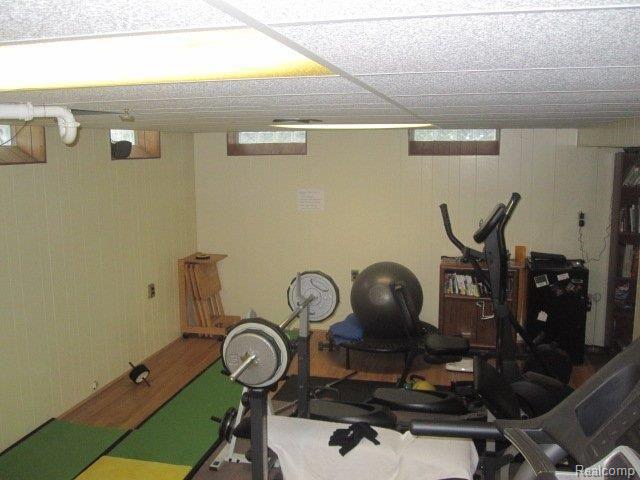 17341 Edinborough Road Detroit, MI 48219 - Photo 11 of 15 finished basement exercise area.