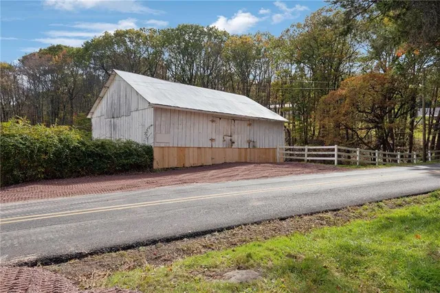 a large room with a large window
