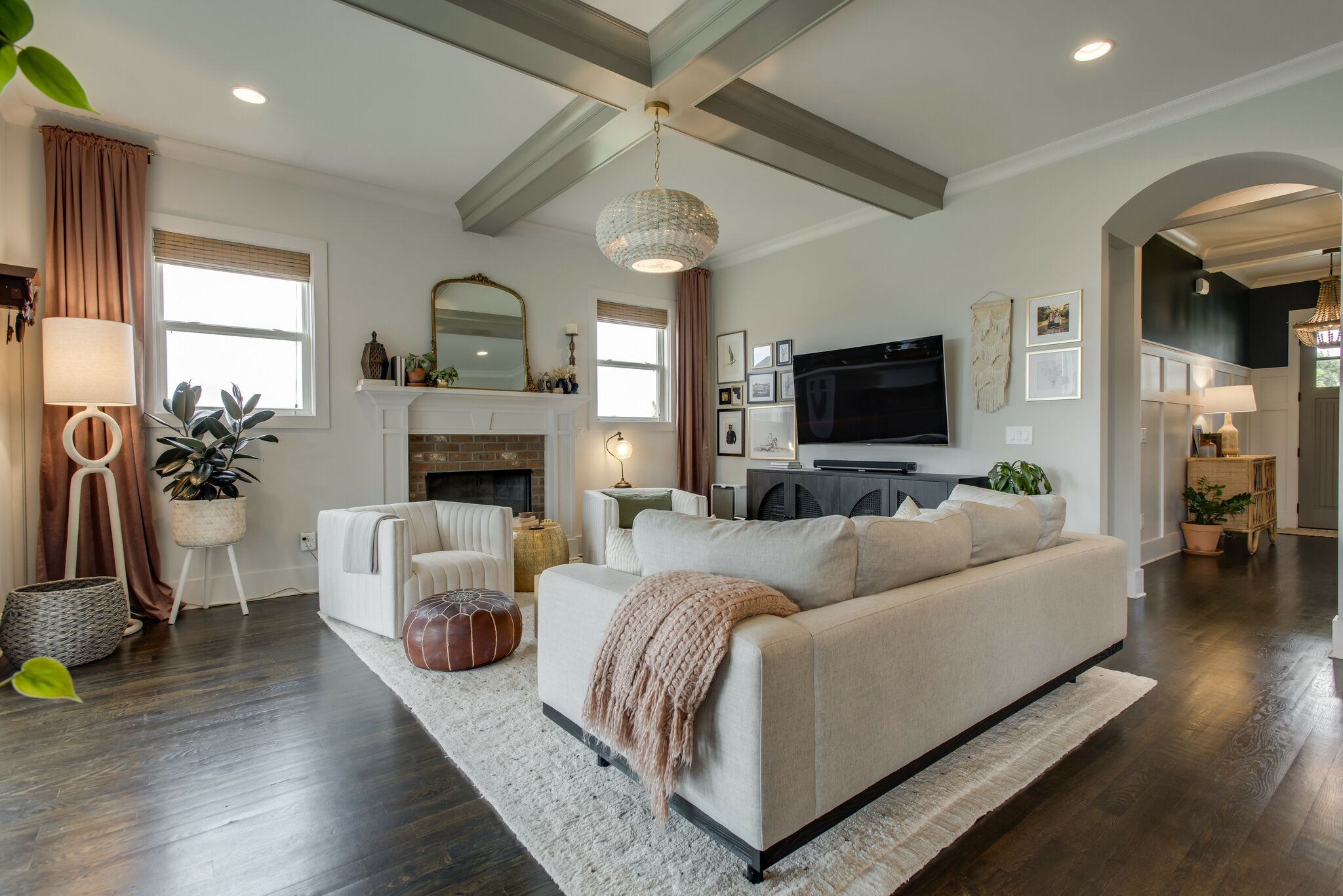 121 Princess Circle Franklin, TN 37064 - Photo 10 of 38 a living room with furniture fireplace and flat screen tv