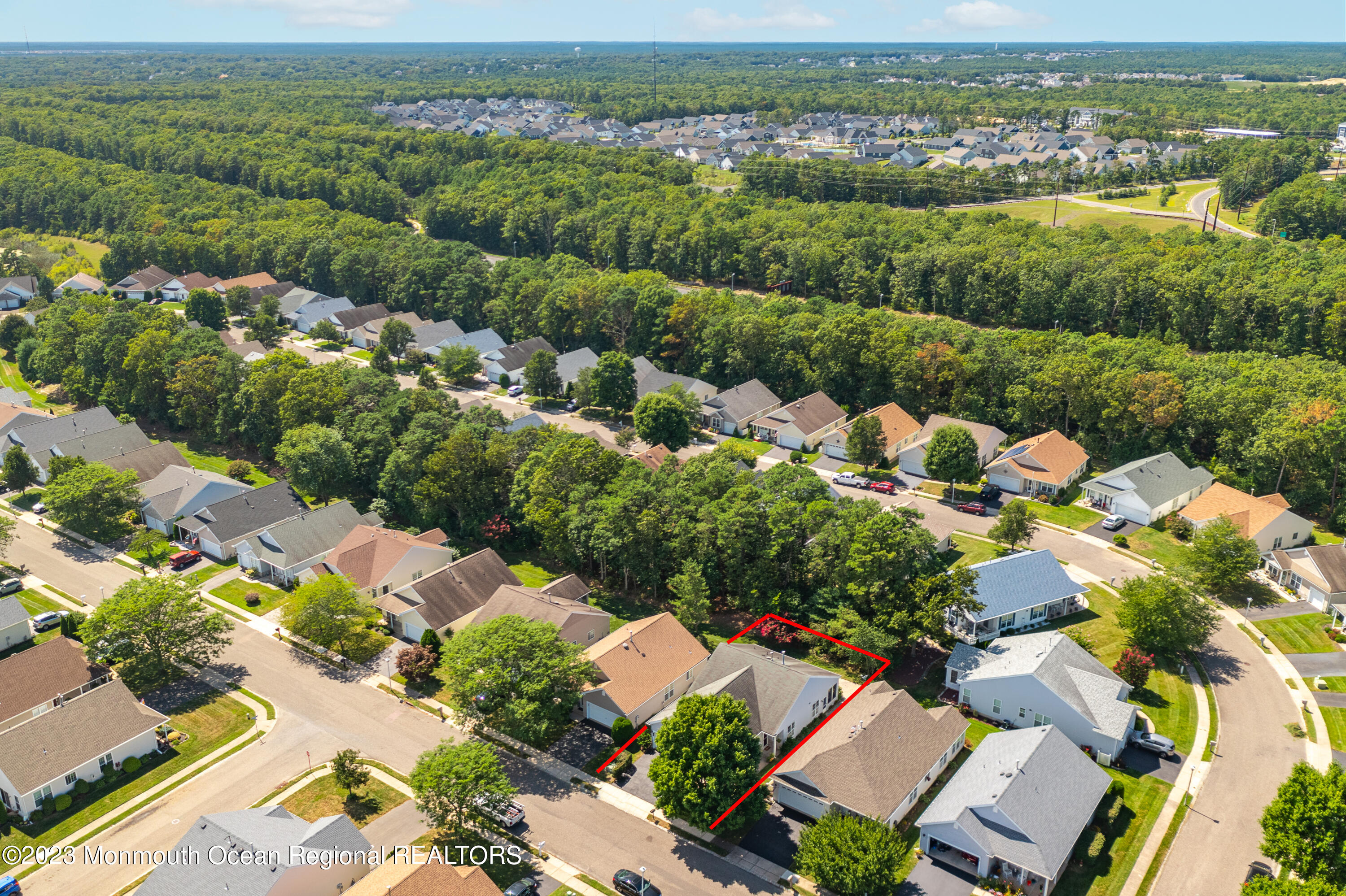 44 Sandpiper Road Barnegat, NJ 08005 - Photo 22 of 27 an aerial view of residential houses with outdoor space