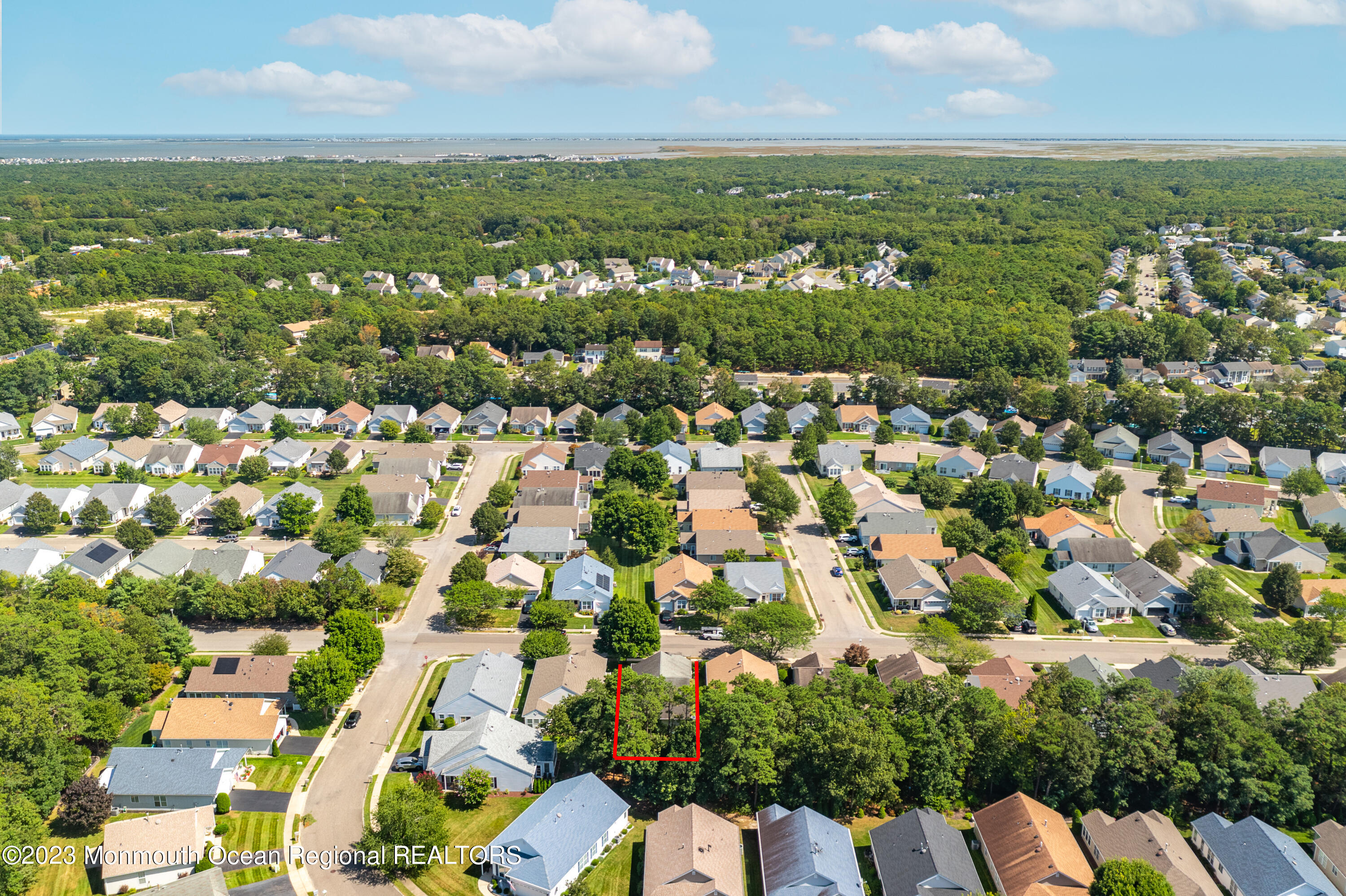 44 Sandpiper Road Barnegat, NJ 08005 - Photo 26 of 27 an aerial view of a city with lots of residential buildings