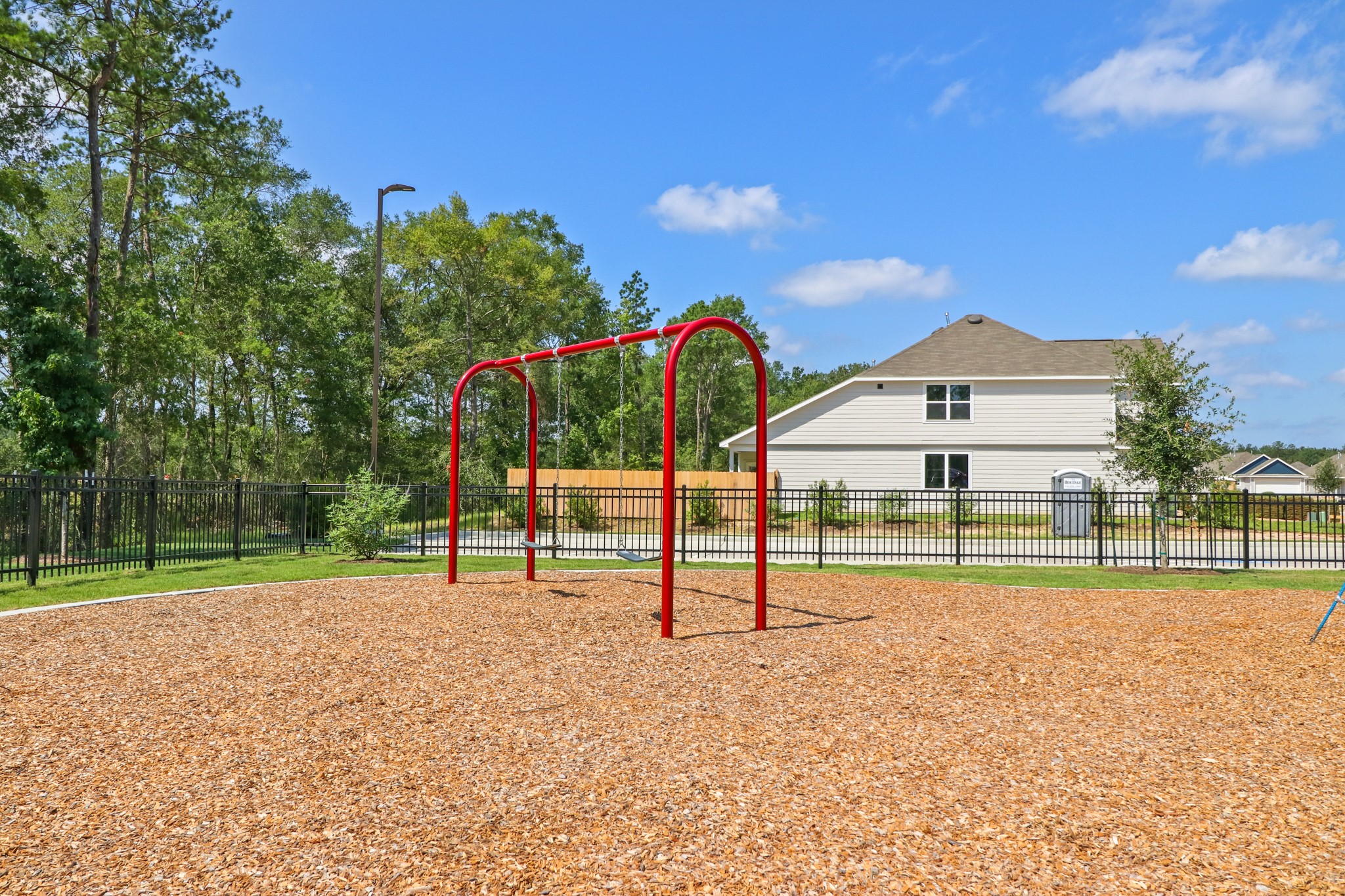 13614 Kit Run Splendora, TX 77372 - Photo 14 of 39 a view of park with entertaining space and trampoline