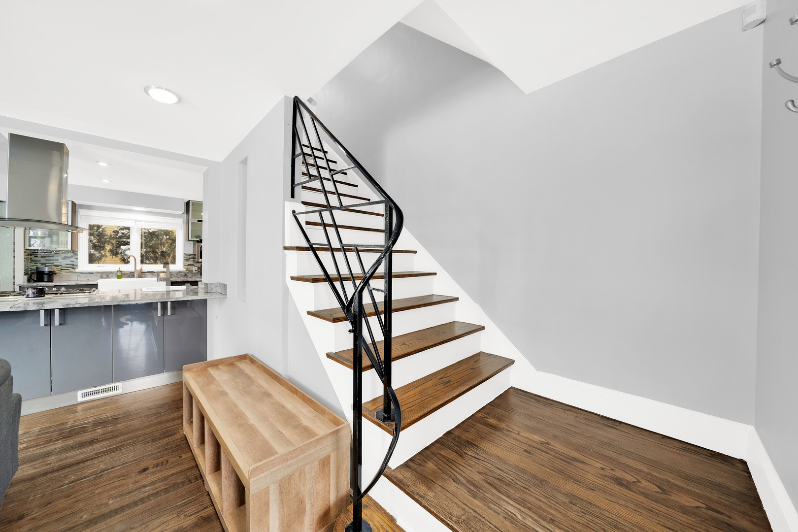 478 Kent Road Riverside, IL 60546 - Photo 12 of 41 a view of entryway and hall with wooden floor
